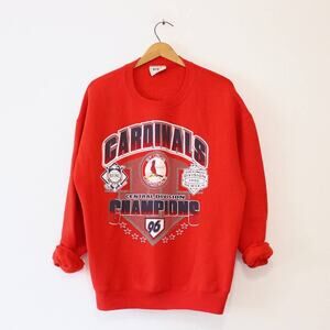 Vintage St Louis Missouri Cardinals Baseball Series 1996 Sweatshirt Large